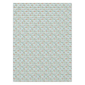 フェスティバルのダックスシャンドの雪のパターン テーブルクロス (正面)