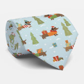 フェスティバルのダックスシャンドの雪のパターン ネクタイ (ロール)