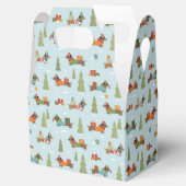 フェスティバルのダックスシャンドの雪のパターン フェイバーボックス (オープン)