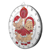 フェスティバルのダーツボードデザインで聖降誕祭を祝う ダーツボード (正面右)