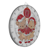 フェスティバルのダーツボードデザインで聖降誕祭を祝う ダーツボード (正面左)