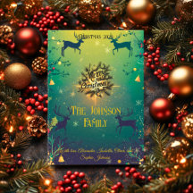 フェスティバルのトナカイのシーンカスタムと家族の挨拶