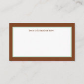 フェスティバルのビンテージクリスマス鹿に情報を追加 名刺 (裏面)