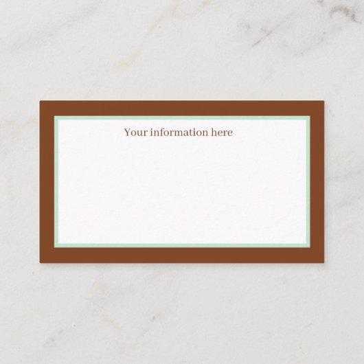 フェスティバルのビンテージクリスマス鹿に情報を追加 名刺 (裏面)