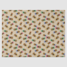 フェスティバルのビーチと弓のクリスマス 薄葉紙