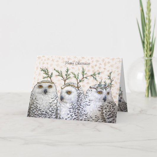 フェスティバルのフール雪のクリスマスカード シーズンカード (正面)