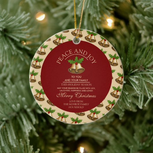 フェスティバルのミスタントーベル、クリスマスフォト セラミックオーナメント (ツリー)