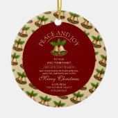 フェスティバルのミスタントーベル、クリスマスフォト セラミックオーナメント (正面)