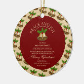 フェスティバルのミスタントーベル、クリスマスフォト セラミックオーナメント (左)