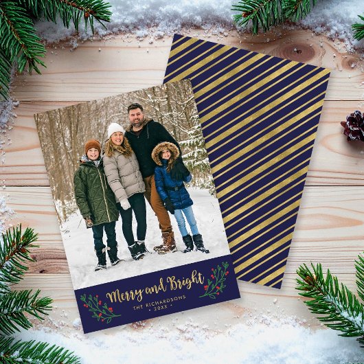 フェスティバルのメリー葉と明るい休日の写真 シーズンカード