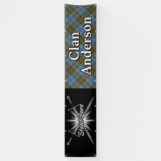 フェスティバルの一族のアンダーソンの高地のテント 横断幕 (縦)