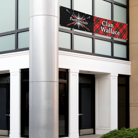 フェスティバルの一族のウォーレスの高地のテント 横断幕 (ビルの外側)