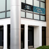 フェスティバルの一族のキースの高地のテント 横断幕 (ビルの外側)