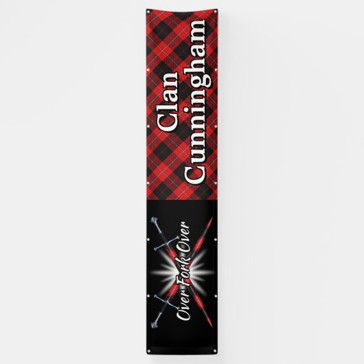 フェスティバルの一族のCunninghamの高地のテント 横断幕 (縦)