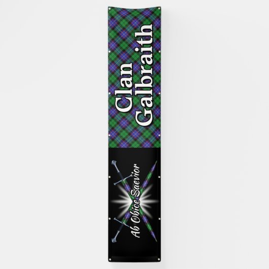 フェスティバルの一族のGalbraithの高地のテント 横断幕 (縦)