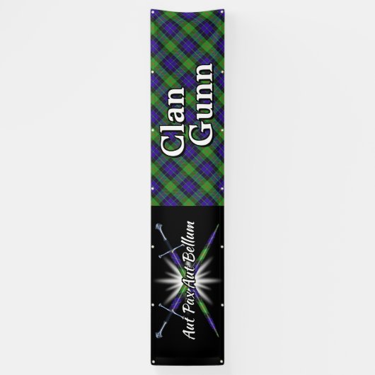 フェスティバルの一族のGunnの高地のテント 横断幕 (縦)