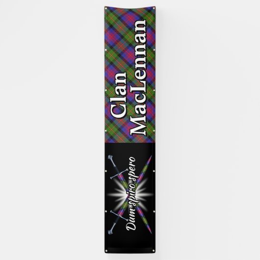 フェスティバルの一族のMacLennanの高地のテント 横断幕 (縦)