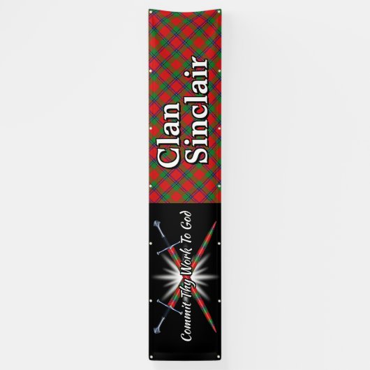 フェスティバルの一族のSinclairの高地のテント 横断幕 (縦)