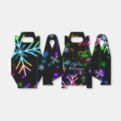 フェスティバルの休日の雪、メリークリスマス フェイバーボックス (折り畳みなし)