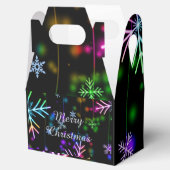 フェスティバルの休日の雪、メリークリスマス フェイバーボックス (オープン)