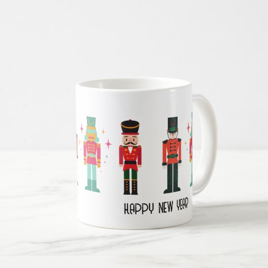 フェスティバルの伝統的くるみ割り人形 コーヒーマグカップ (正面右)