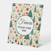 フェスティバルの冬のパターンの好意 台座サイン (正面)