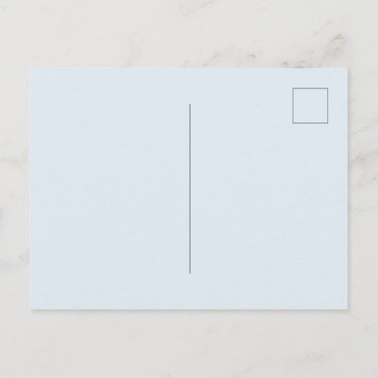 フェスティバルの冬の風景と白猫のクリスマス ポストカード (裏面)