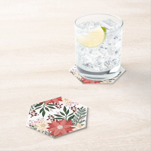 フェスティバルの冬モダンのクリスマス ペーパーコースター (インサイチュ)