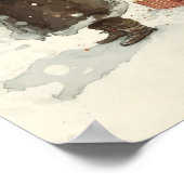 フェスティバルの喜び威厳のある：アフリカ系アメリカ人サンタ ポスター (角)