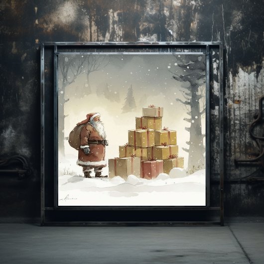 フェスティバルの喜び：アフリカ系アメリカンサンタ ポスター