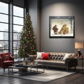 フェスティバルの喜び：アフリカ系アメリカンサンタ ポスター