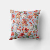 フェスティバルの喜び:クリスマスクッキーワンダーランド クッション (裏面)