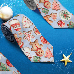 フェスティバルの喜び:クリスマスクッキーワンダーランド ネクタイ