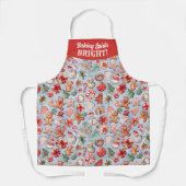 フェスティバルの喜び:クリスマスクッキーWonderland写真 エプロン (正面)