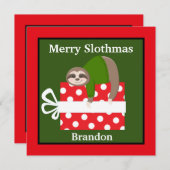 フェスティバルの子どもたちが、名前と気持ちの祝日を足す シーズンカード (正面/裏面)