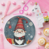 フェスティバルの居心地の良いクリスマス格言を変装 ペーパープレート (パーティー)