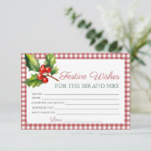 フェスティバルの希望とアドバイス要求ブライダルシャワーカード エンクロージャーカード (スタンド正面)