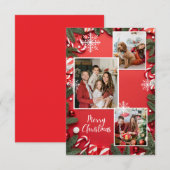 「フェスティバルの思い出：クリスマスの精神を捉える 出欠カード (正面/裏面)