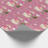 フェスティバルの折り返し紙と休日アイコン ラッピングペーパー (角)