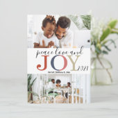 フェスティバルの挨拶2フォトクリスマス シーズンカード (スタンド正面)