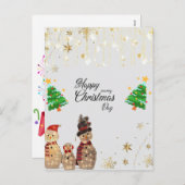 フェスティバルの挨拶：休日はがきデザイン販売 シーズンポストカード (正面/裏面)