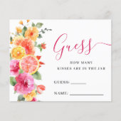 フェスティバルの明るい花推測ゲームのカードの数 チラシ (正面)
