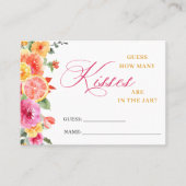 フェスティバルの明るい花推測ゲームのカードの数 名刺 (正面)