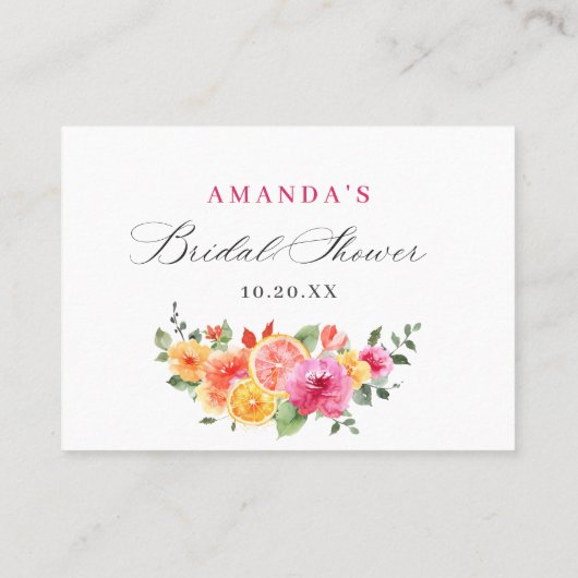 フェスティバルの明るい花推測ゲームのカードの数 名刺 (裏面)