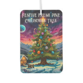 フェスティバルの松の香りクリスマスツリー カーエアーフレッシュナー (正面)