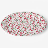 フェスティバルの果実とシダの離れパターン ペーパープレート (アングル)