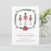 フェスティバルの水の色のくるみ割りクリスマス 招待状 (スタンド正面)