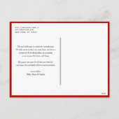 フェスティバルの水の色クリスマスツリーメリークリスマス シーズンポストカード (裏面)