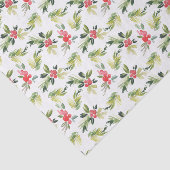 フェスティバルの水の色ホリーパターンクリスマス 薄葉紙 (詳細)