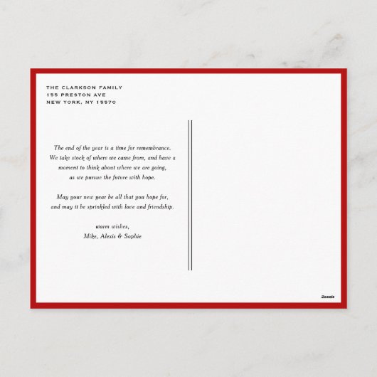 フェスティバルの水色クリスマスツリーのクリスマスフォト シーズンポストカード (裏面)